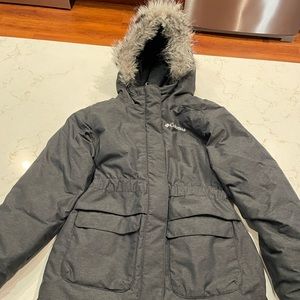 Black Columbia Snow Jacket - Girls Small